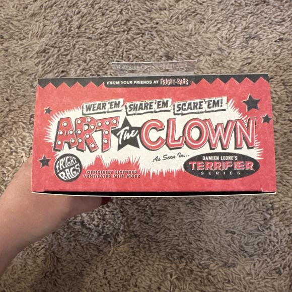 Art The Clown Terrifier By Fright Rags Collectible Mini Mask NEW - Picture 3 of 6